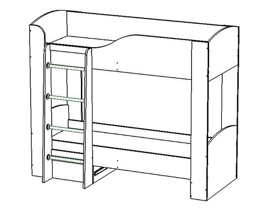 Кровать ЛАВОРО-2   1800-700 /1832*1646*918/ сосна винтерберг / бетон пайн экзотик