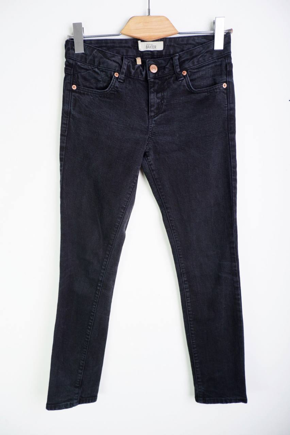 Джинсы Topshop зауженные, маркировка 25, визуально на 42 размер