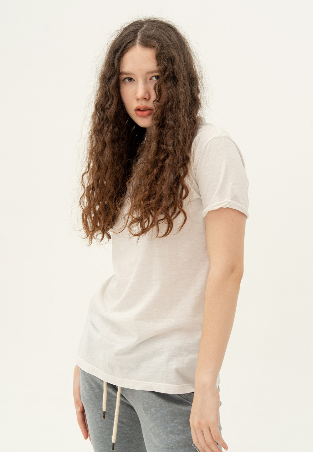 Футболка Bowery NYC однотонная Slub Sugar White