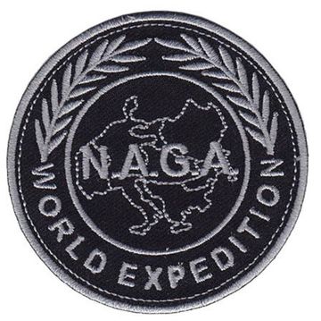 Нашивка Мировая экспедиция чёрный