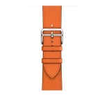 Apple Watch Series 8 Hermes 45mm, классический кожаный оранжевый ремешок