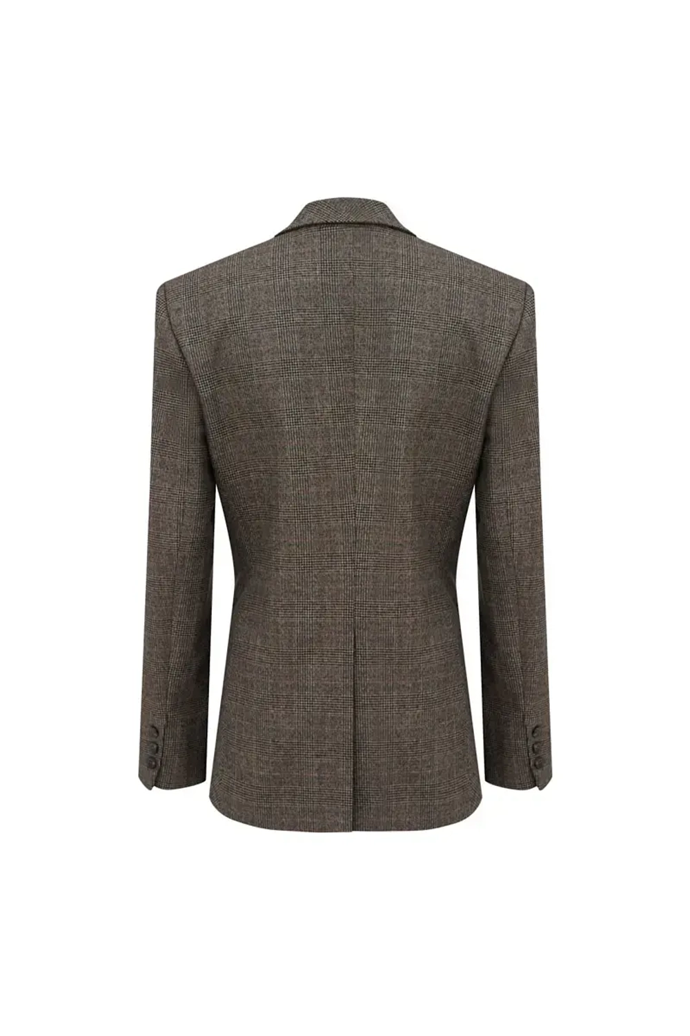 Однобортный жакет в клетку