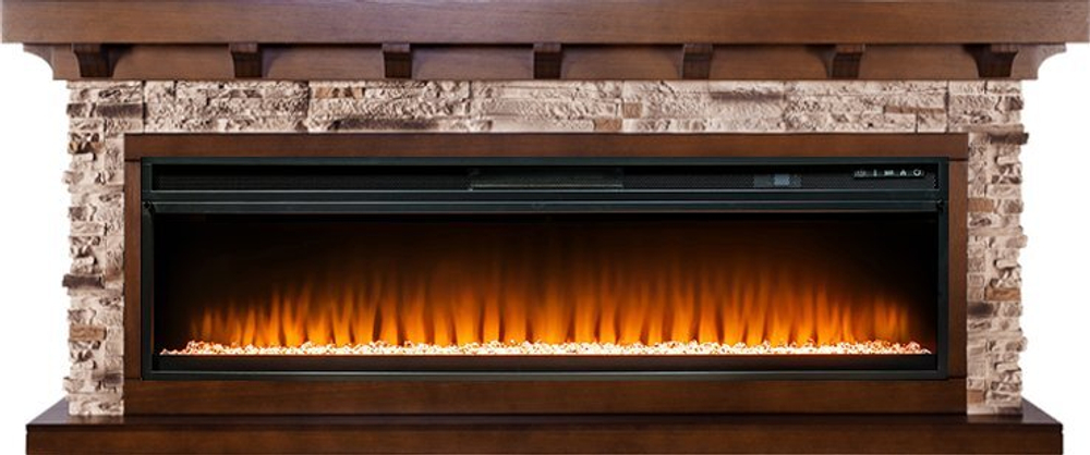 Каминокомплект Chalet 60 - Темный дуб с очагом Vision 60 LED