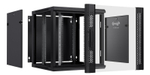 Шкаф настенный 19", 12U Cabcoil CC-WL-12.6.6-G-BK