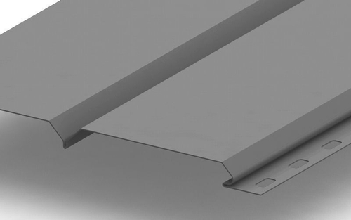 Сайдинг металлический L -Брус Norman MP ПЭ- RALL 7004  Сигнальный-серый, 0.5мм