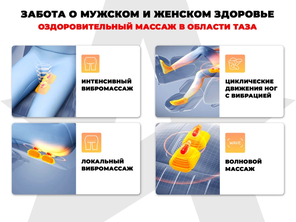 Массажное кресло Fujimo Robotron Серый