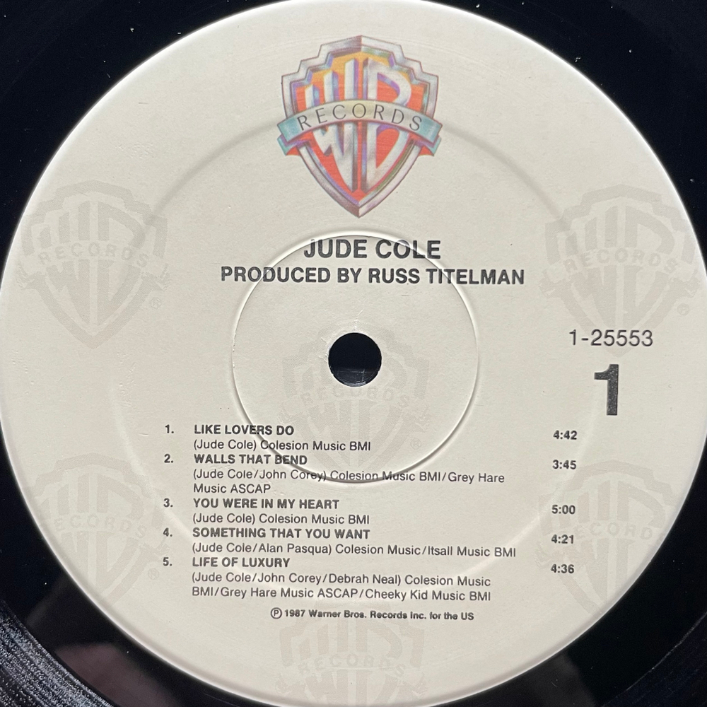 Jude Cole ‎– Jude Cole (США 1987г.)
