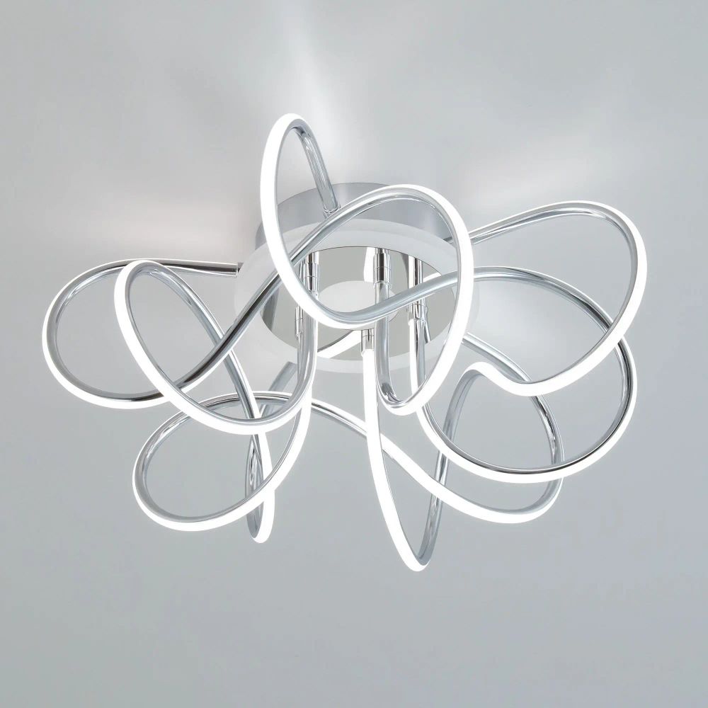 Citilux Джемини Смарт CL229A151E RGB Умная люстра Хром