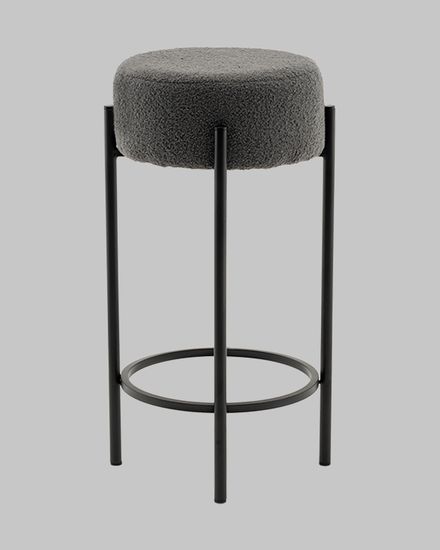 Стул барный Мали букле темно-серый