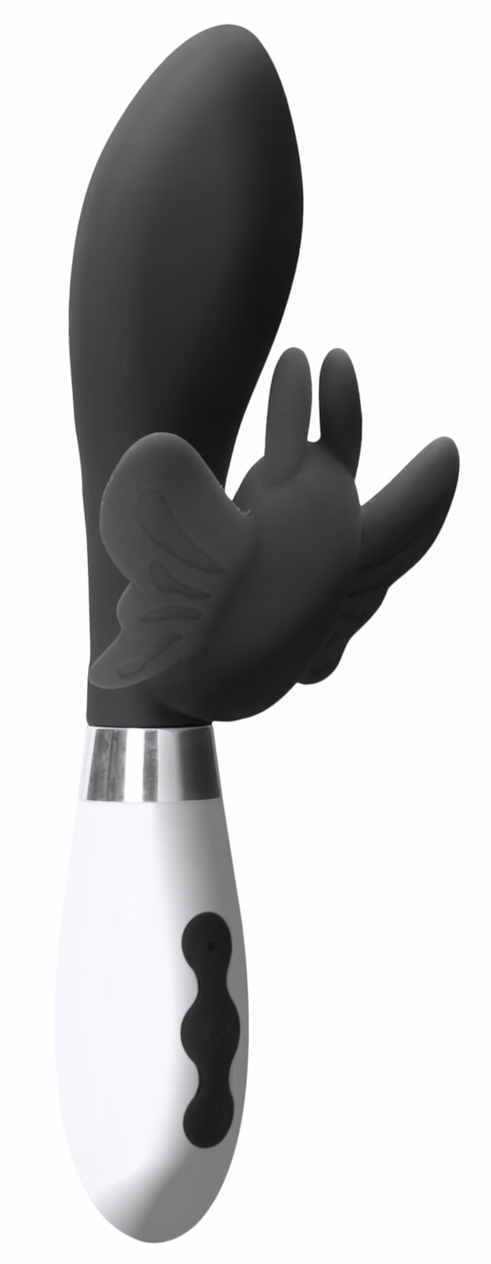 Черный вибратор-кролик Alexios - 21 см. (Цвет: черный)