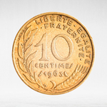 France, 10 Centimes 1963, VF