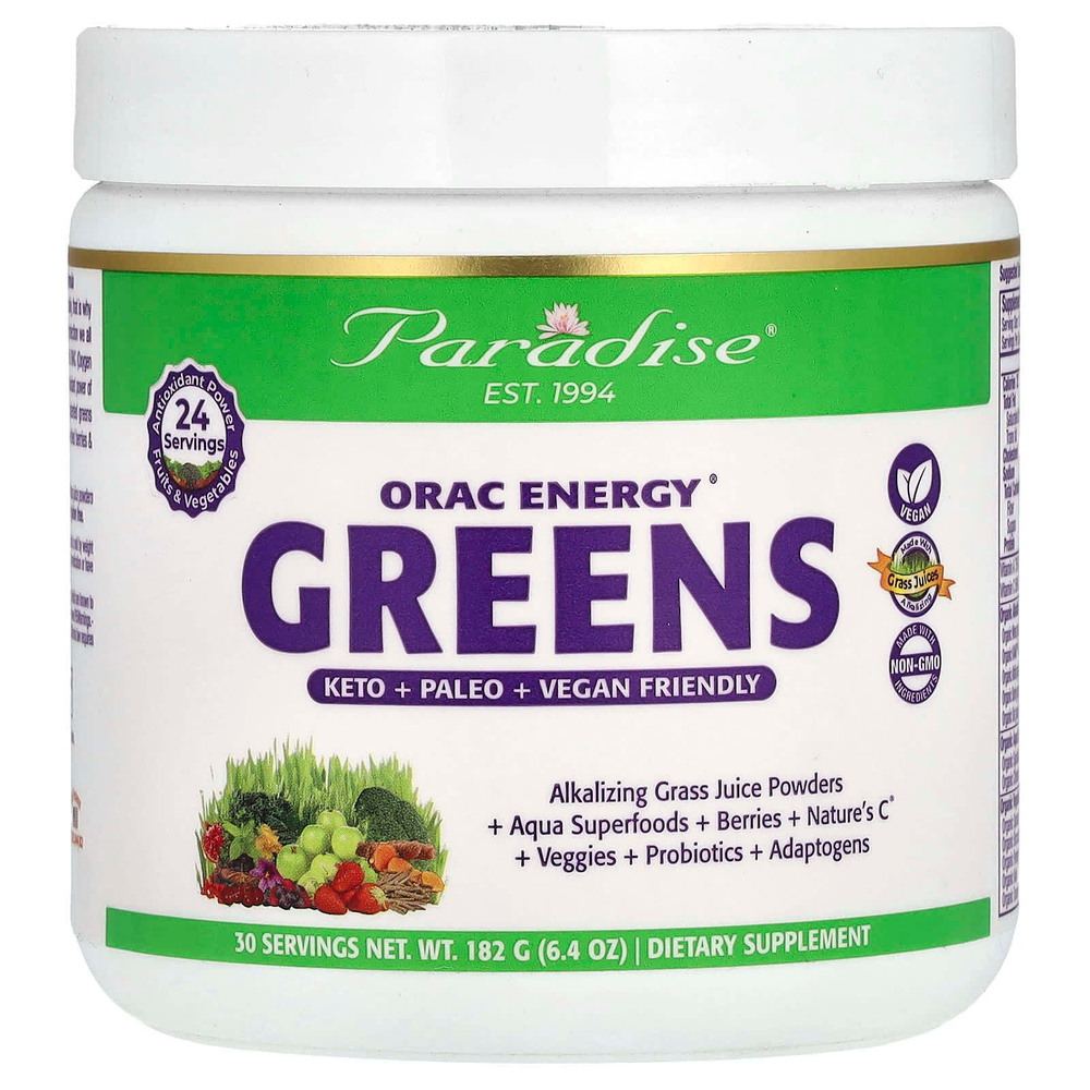 Paradise Herbs, ORAC-Energy Greens, 182 г (6,4 унции)