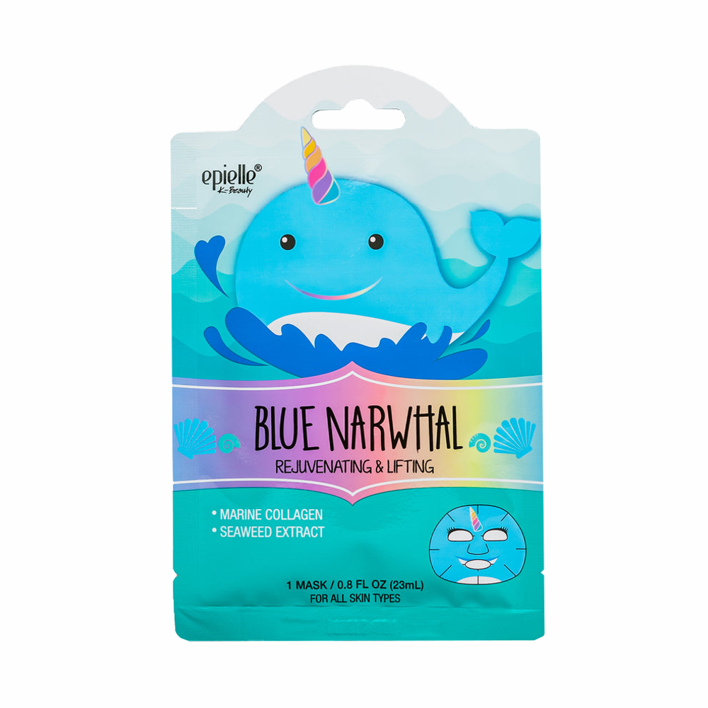 Тканевая маска Epielle Blue Narwhal Mask Rejuvenating&Lifting лифтинг 23 мл