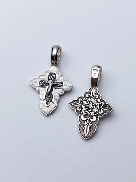 Крест из серебра/Частичное чернение