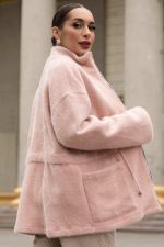 Пальто Альпака (пудра) Б14137-7М LT Collection