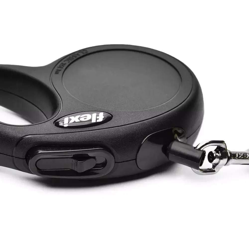 Поводок-рулетка Flexi New Classic XS (до 8 кг) 3 м трос черная