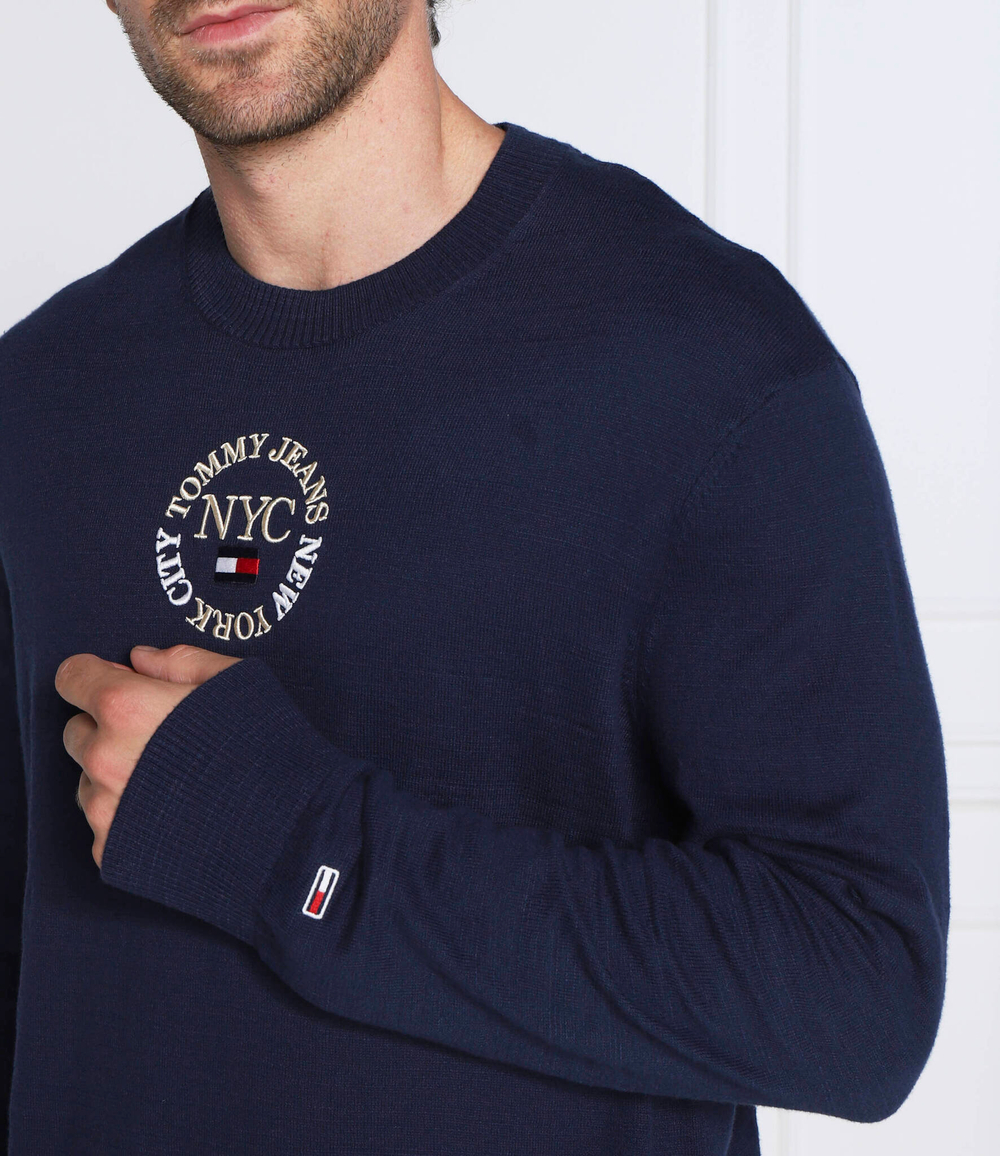 свитер Tommy Jeans - темно-синий(DM0DM13758)