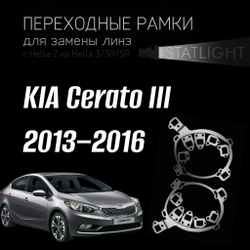 Переходные рамки для замены линз на KIA Cerato III 2013-2016