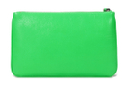Balenciaga Cow Leather Clutch Regular Women"s Neon Green