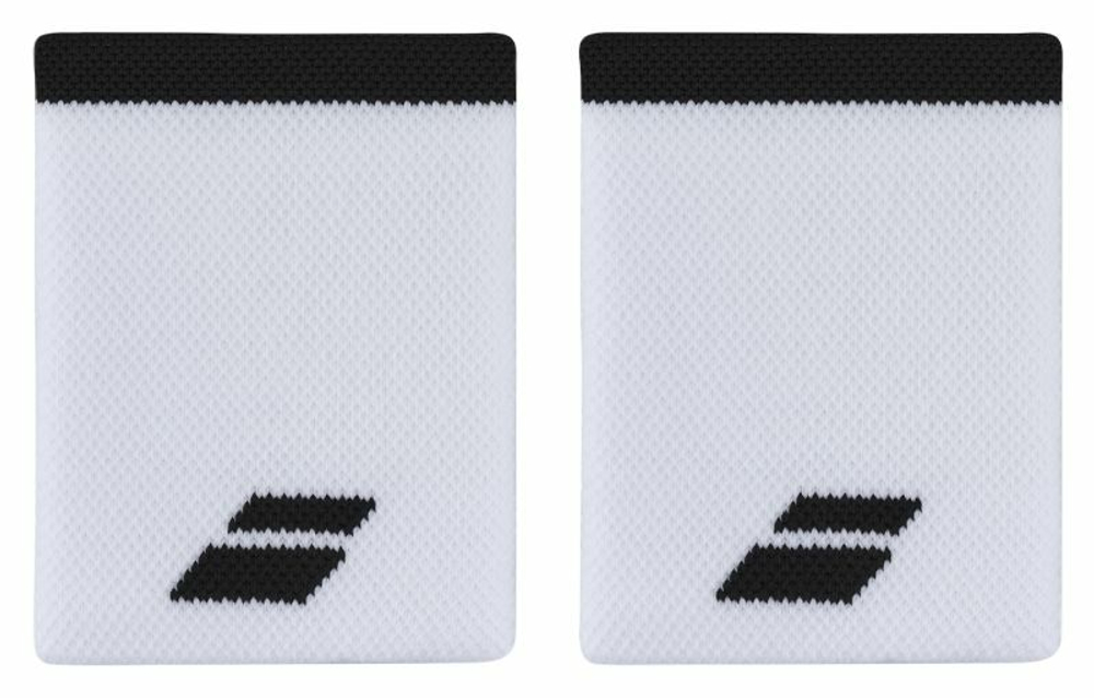 Напульсник теннисный Babolat Logo Jumbo Wristband - белый