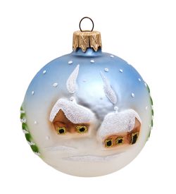 НФШ-1320 Ел. украшение Шар «Тройка» 80 мм