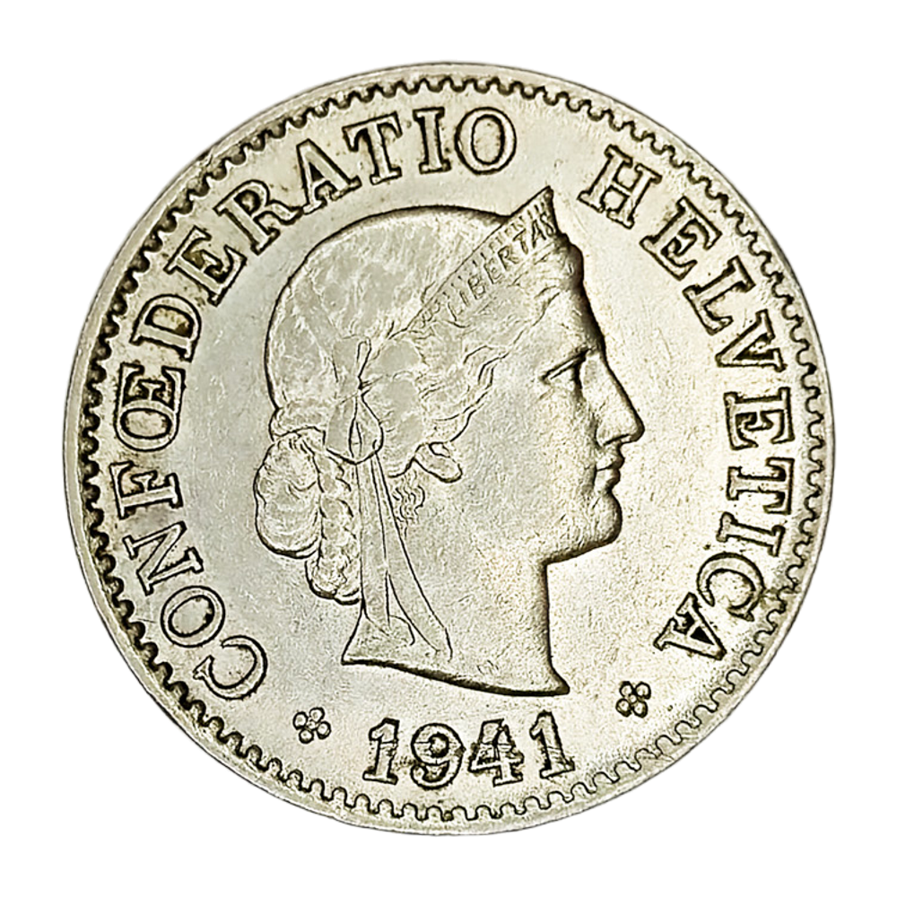Switzerland, 5 Rappen, 1941 – Libertas Series, XF