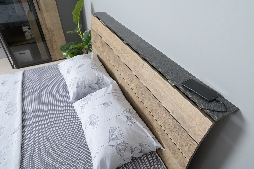 Трувор Кровать 11.34 N без основания Дуб Гранж Песочный К 356, Интра