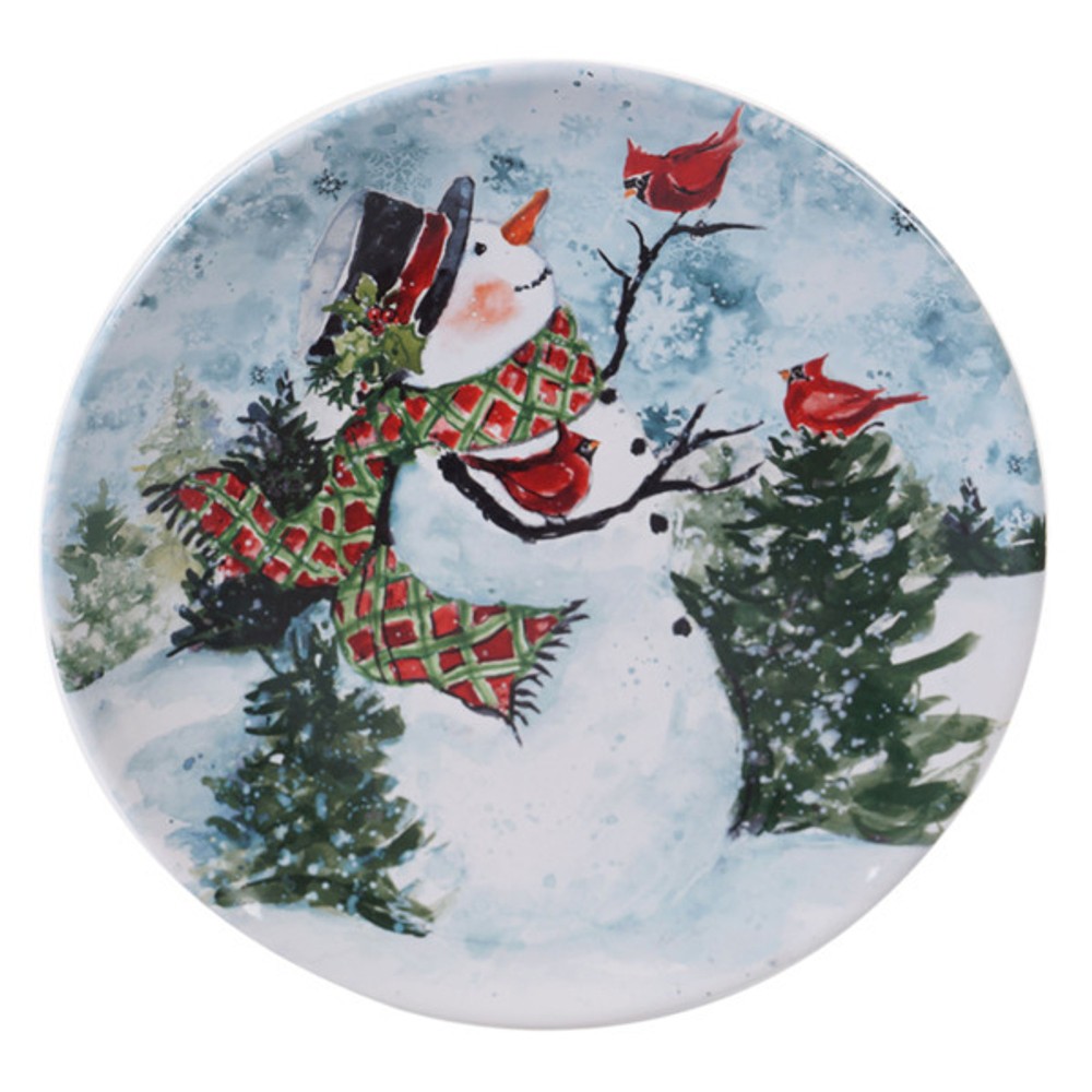 Тарелка обеденная Certified Int. Снеговик 28см