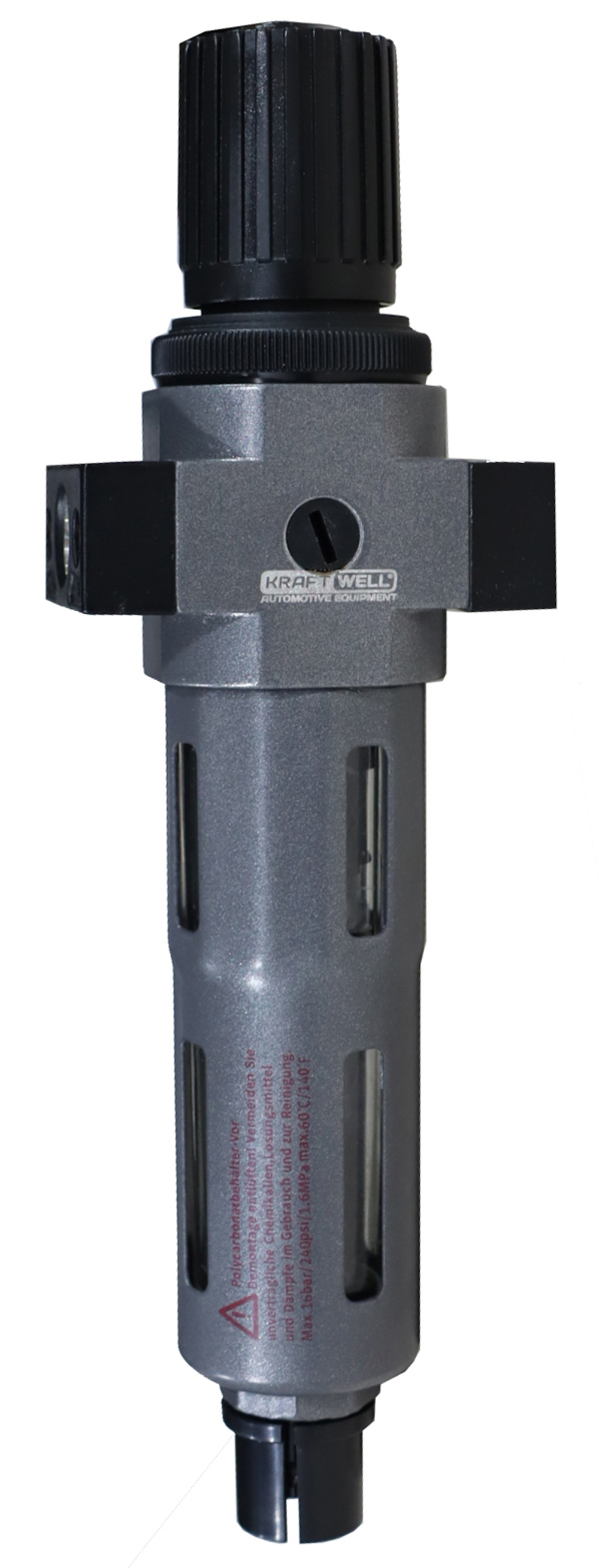 KraftWell KRW-LFR14 Фильтр-влагоотделитель с редуктором, 1/4", до 16 бар, серия PRO