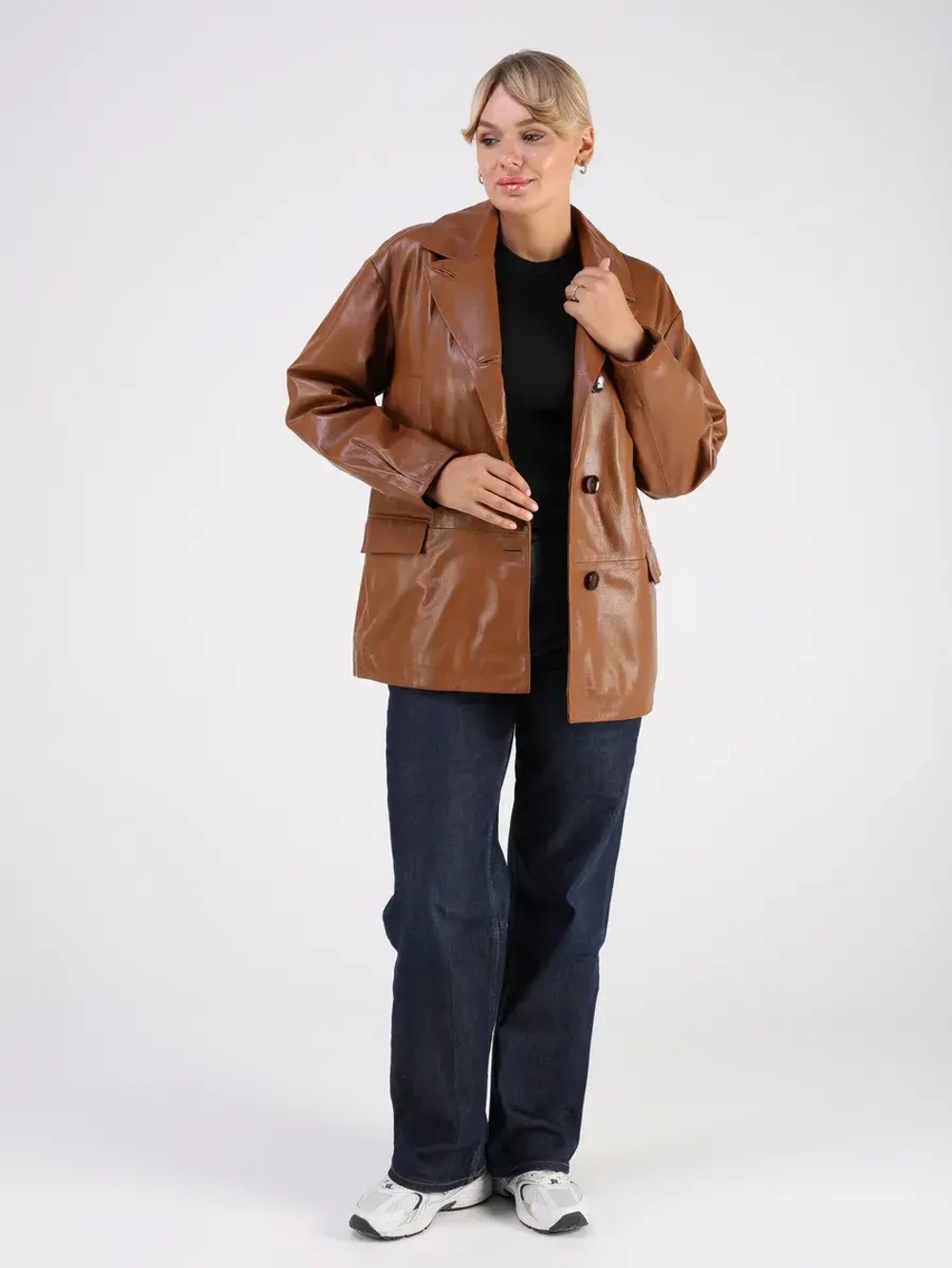 Кожаная куртка демисезонная