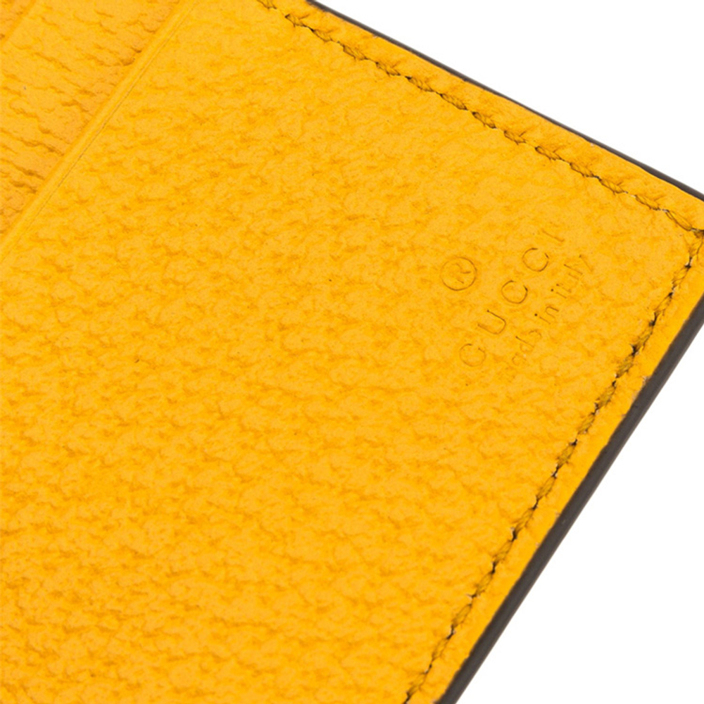 GUCCI Neo Vintage Bi Fold Wallet Ebony/New Maple Crop