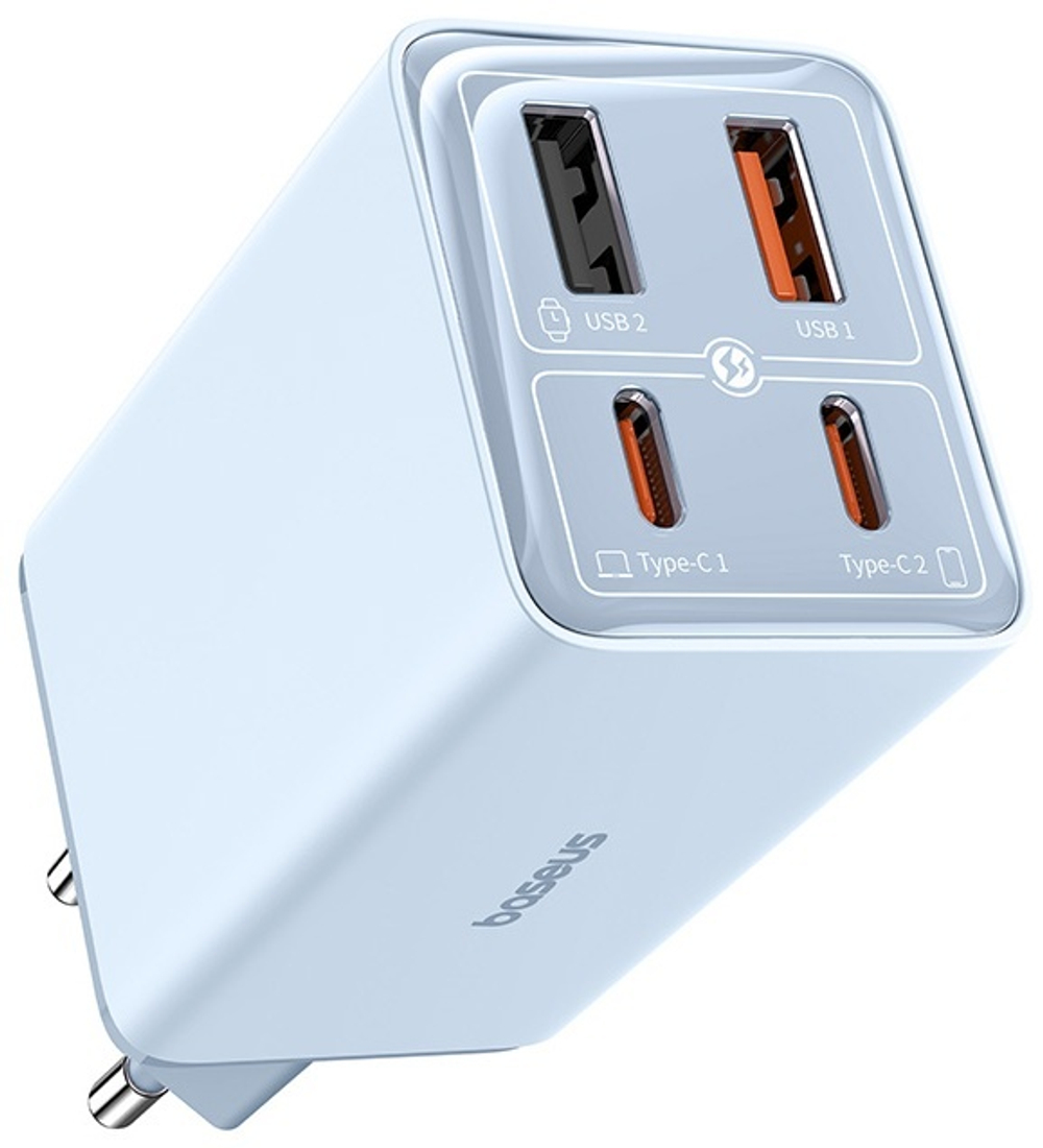 Зарядное устройство Baseus GaN6 Pro USB Type-C, USB синий