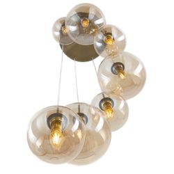 Citilux Томми CL102073 Люстра каскадная с янтарными шарами