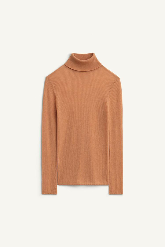 ZARA СВИТЕР С ВЫСОКИМ ВОРОТНИКОМ, ЦВЕТ СЛОНОВОЙ КОСТИ