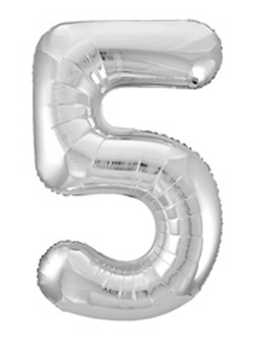 Р Цифра 5 Slim Серебро (40''/102 см)