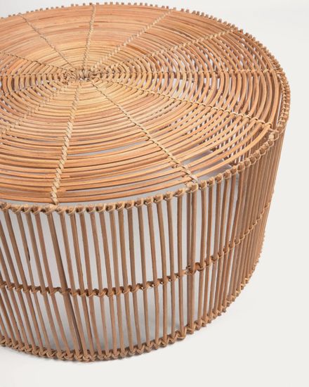 Набор Elmima из 2-х столиков из 100% ротанга с натуральной отделкой Ø 66 см и Ø 55 см Испания