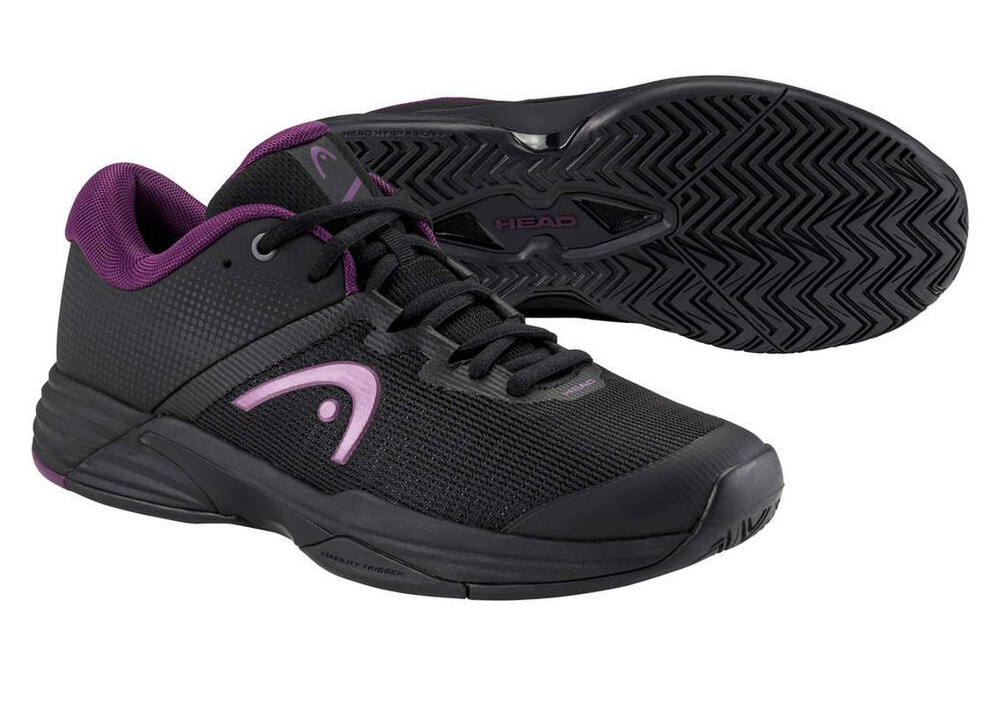 Женские теннисные кроссовки Head Revolt Evo 2.0 - black/plum