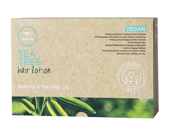 Paul Mitchell Регенерирующие ампулы против выпадения волос Tea Tree Hair Lotion, несмываемые, 12 штук по 6 мл.