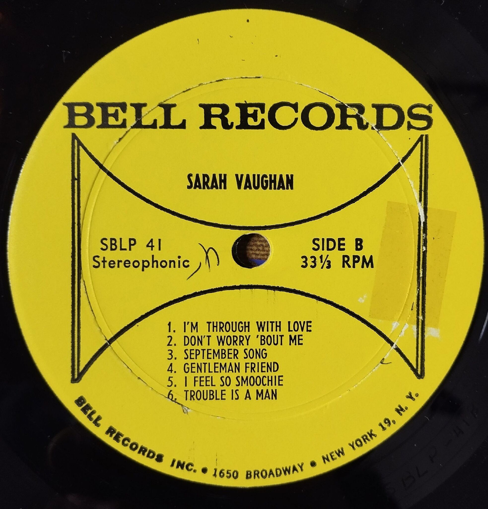 Винтажная виниловая пластинка LP The Voice Of Sarah Vaughan (USA 1961)