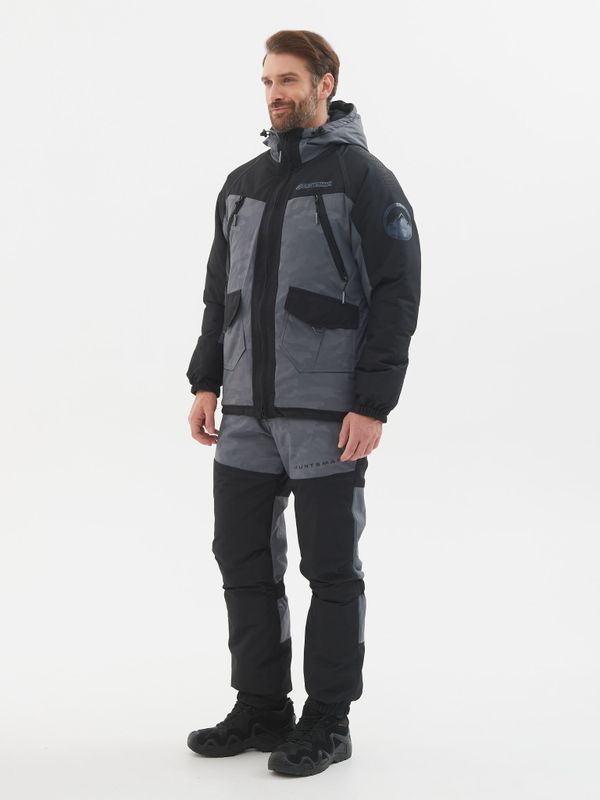Костюм зимний Горка-Люкс ткань Breathable Camo цвет Серый