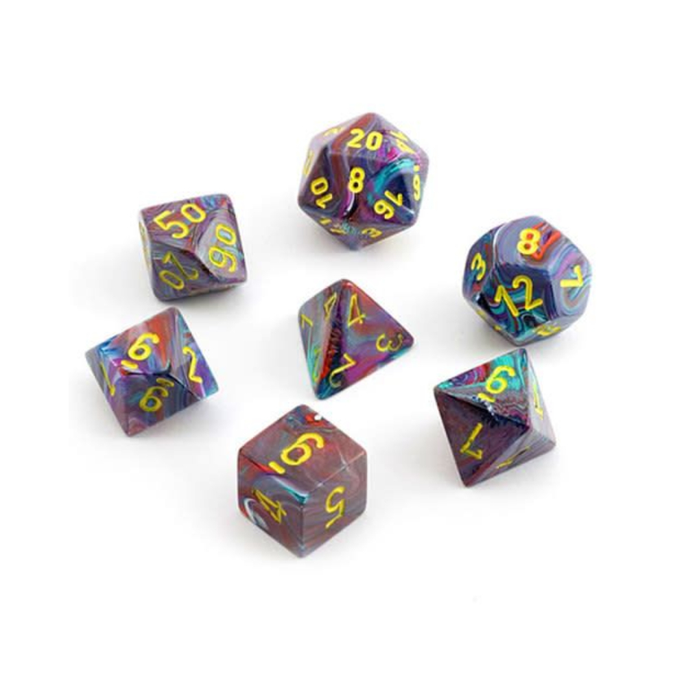 Chessex 7-dice set Fest Mosaic Yellow