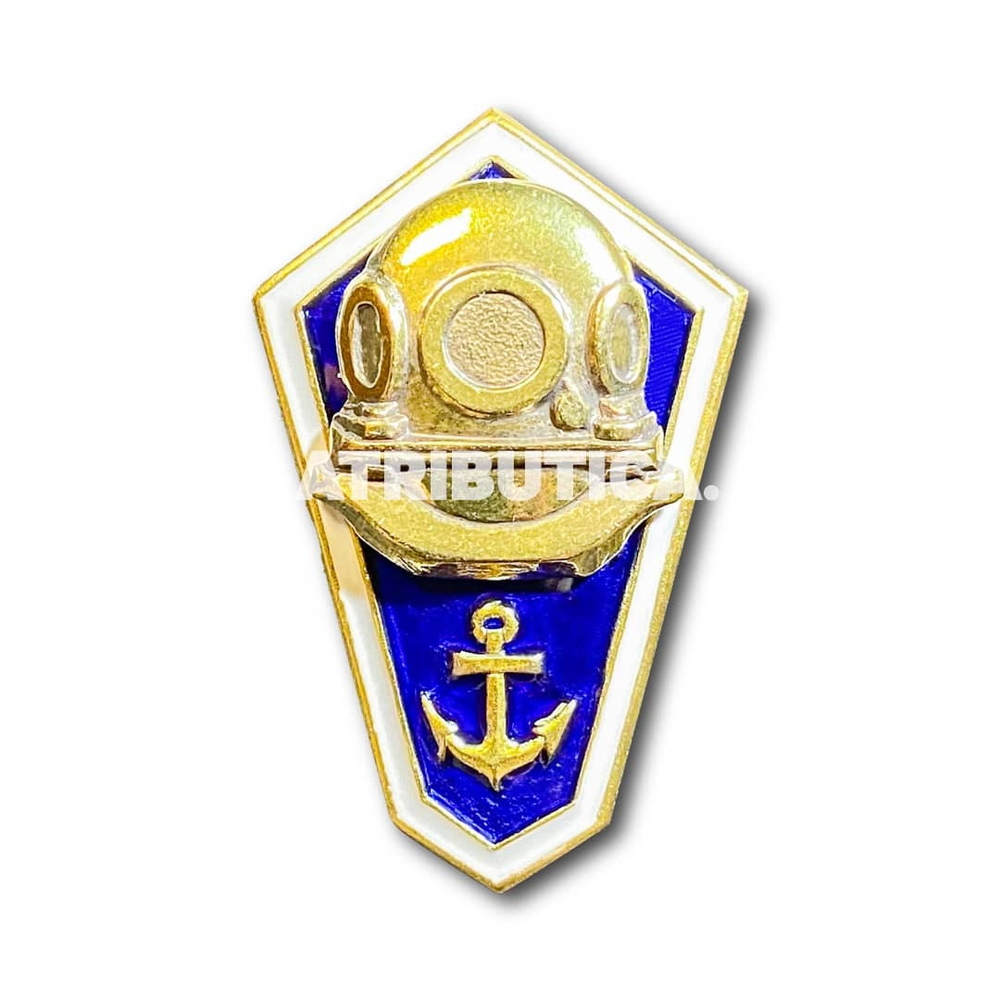 Знак Нагрудный ( Ромб ) Среднее Мореходное Образование ( Водолаз ) | ATRIBUTICASTORE.RU