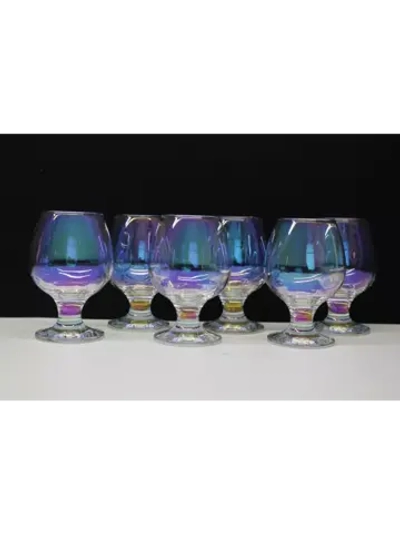 Бокалы для коньяка и бренди 6 шт 250 мл" Радужная коллекция"