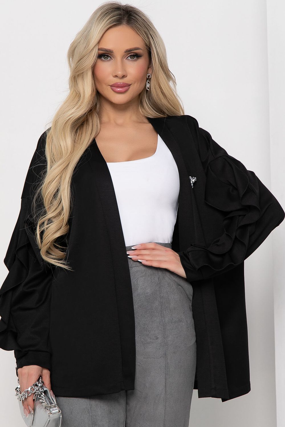 Брюки "Тенденция стиля" (серые) Б8593 LT Collection