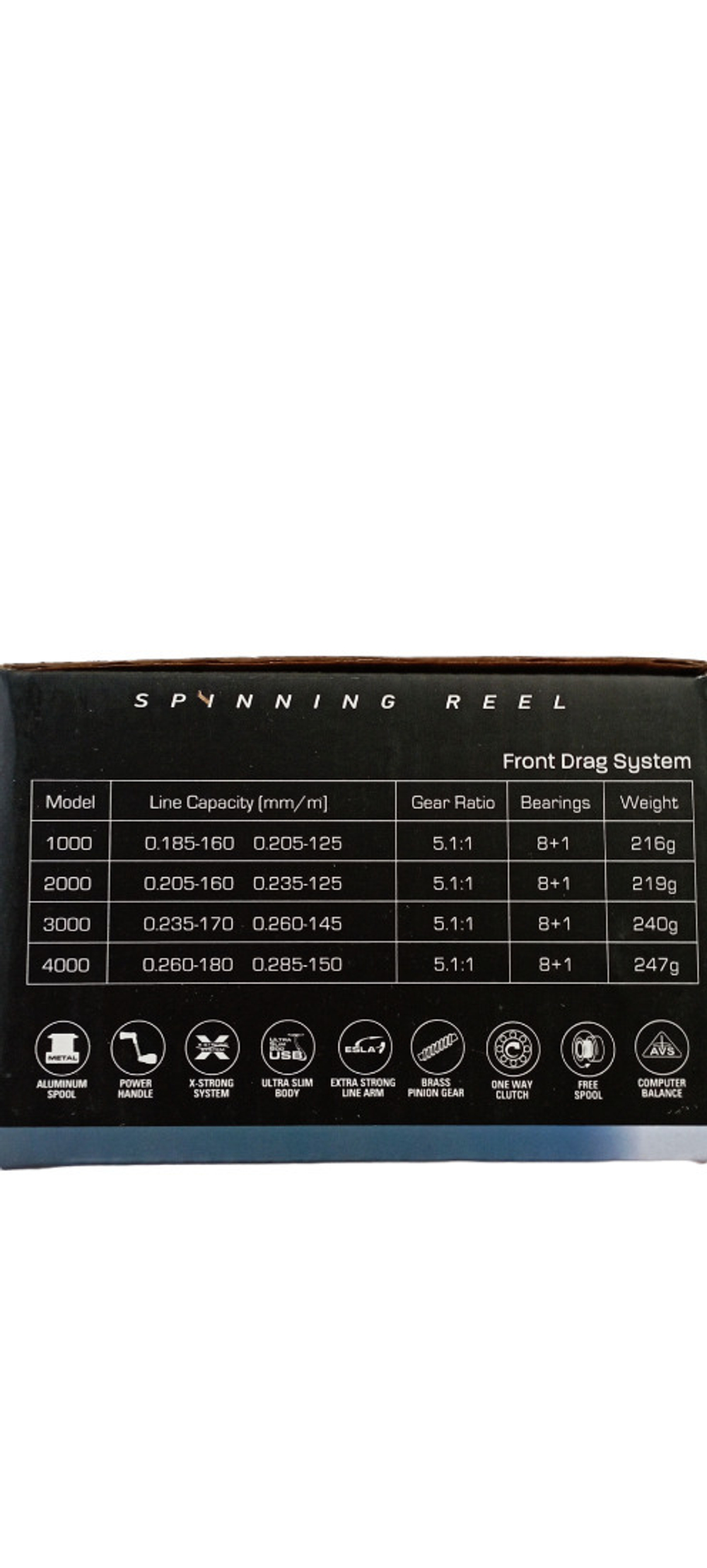 Катушка безынерционная Active 1000 JIN TAI 8+1 подшипник + дополнительная шпуля