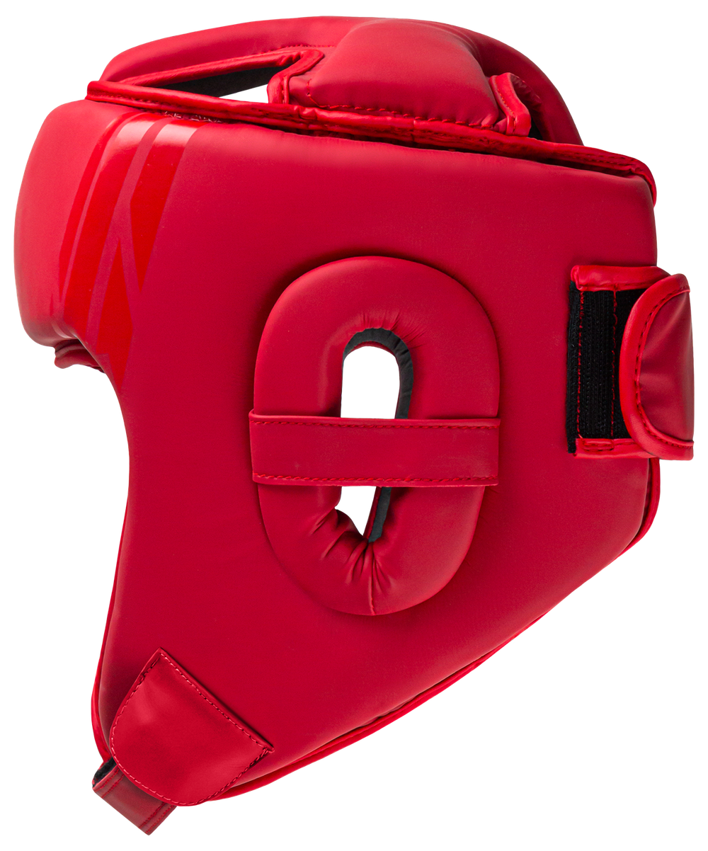 Шлем открытый ORO, ПУ, красный