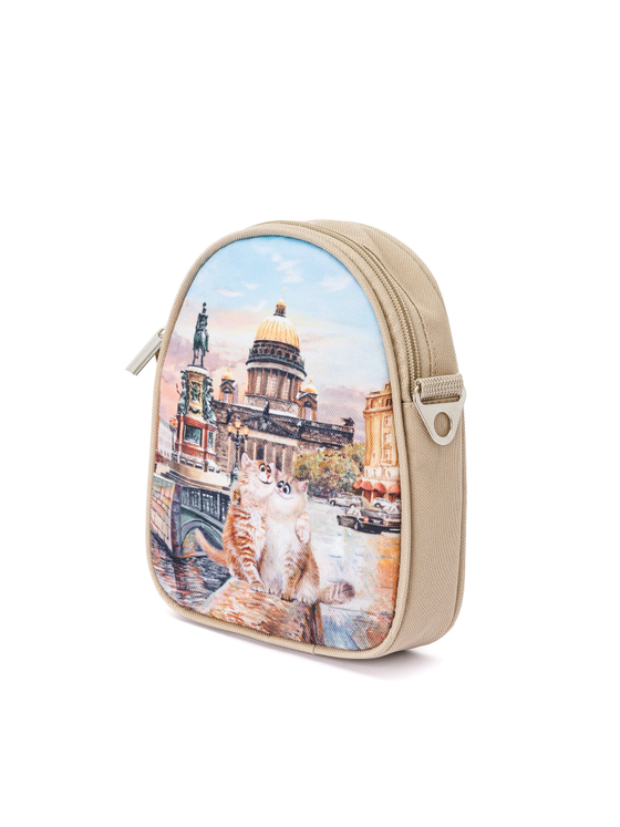 Сумка для телефона "Исаакий — Коты на набережной"