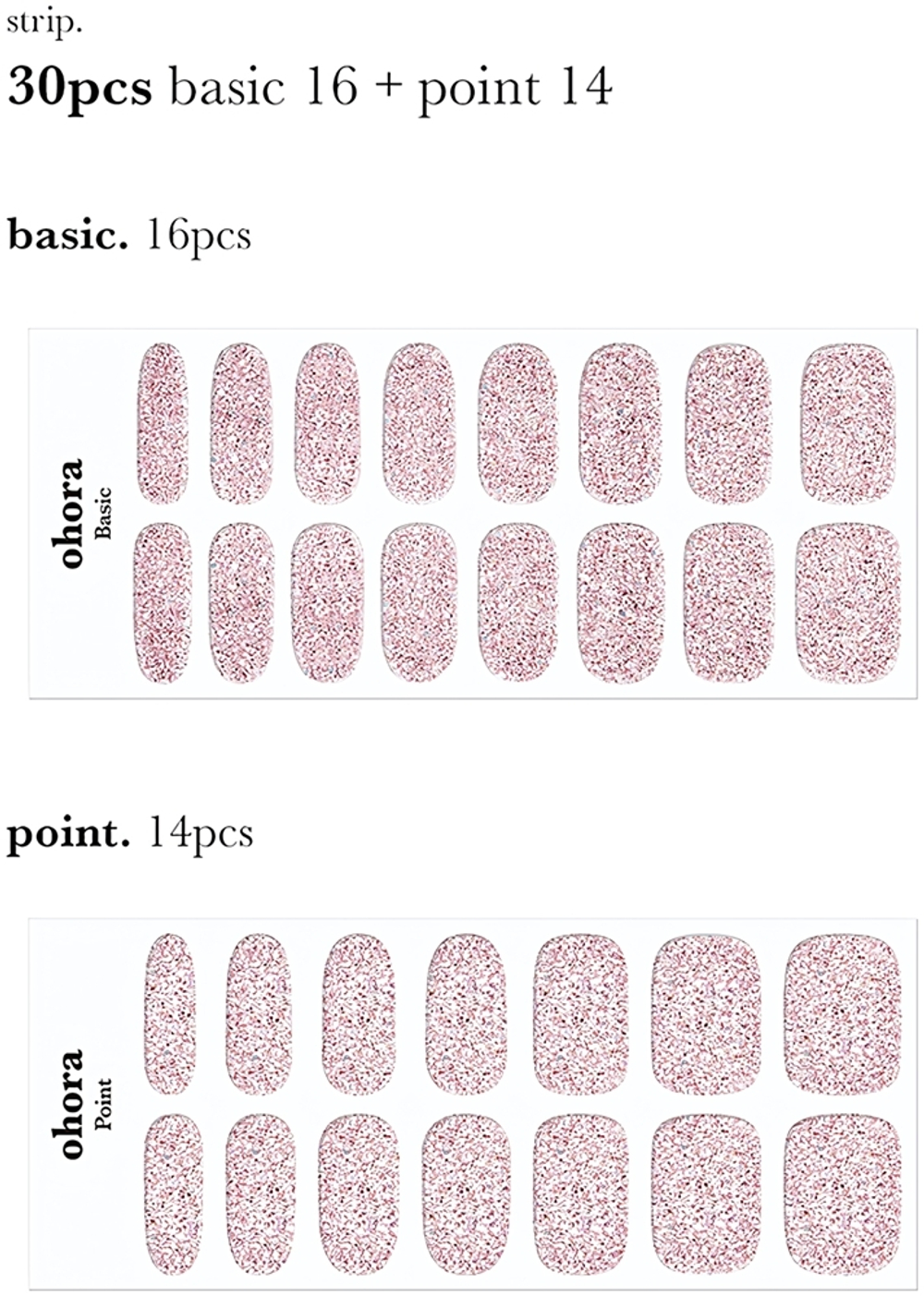 ohora Gel Nail Sticker N Pixie Dust - наклейки для ногтей,