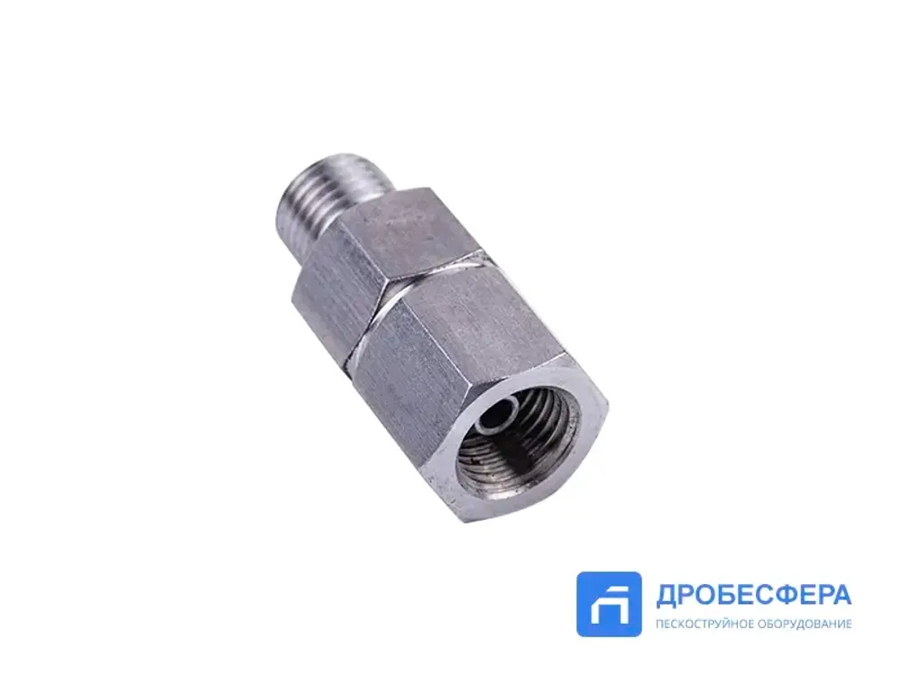 Вертлюг для окрасочного пистолета 1/4" гайка х 1/4" штуцер короткий