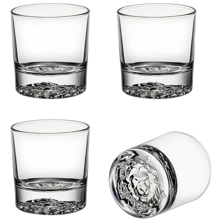 НАБОР СТАКАНОВ ДЛЯ ВИСКИ "LION", 4 ШТ/310 МЛ